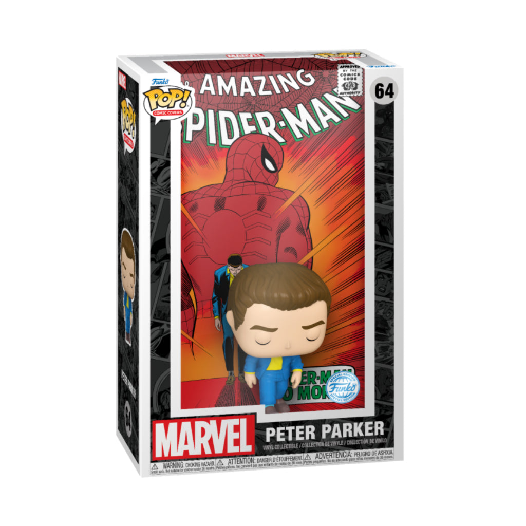 FUNKO POP COMIC COVER MARVEL AMAZING SPIDERMAN PETER PARKER 64