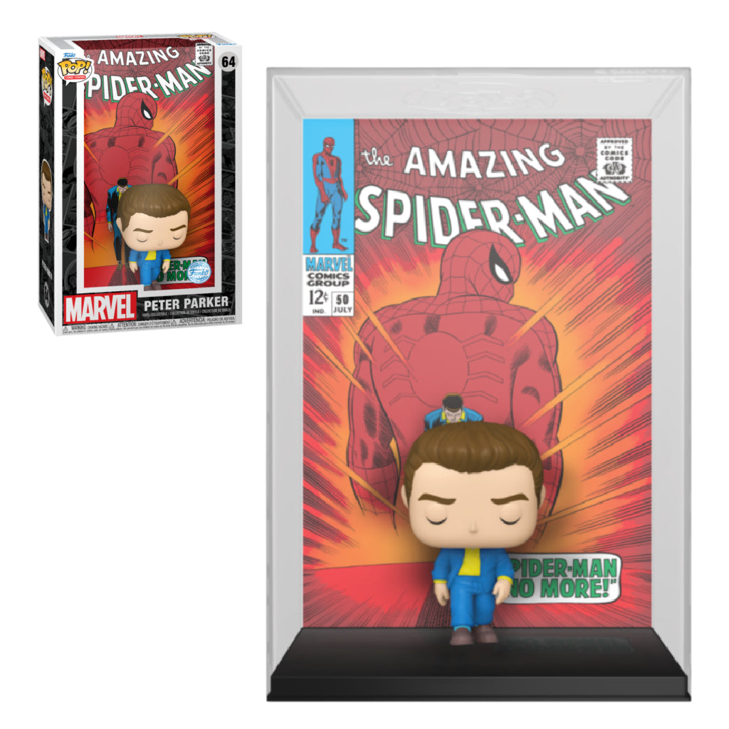 FUNKO POP COMIC COVER MARVEL AMAZING SPIDERMAN PETER PARKER 64