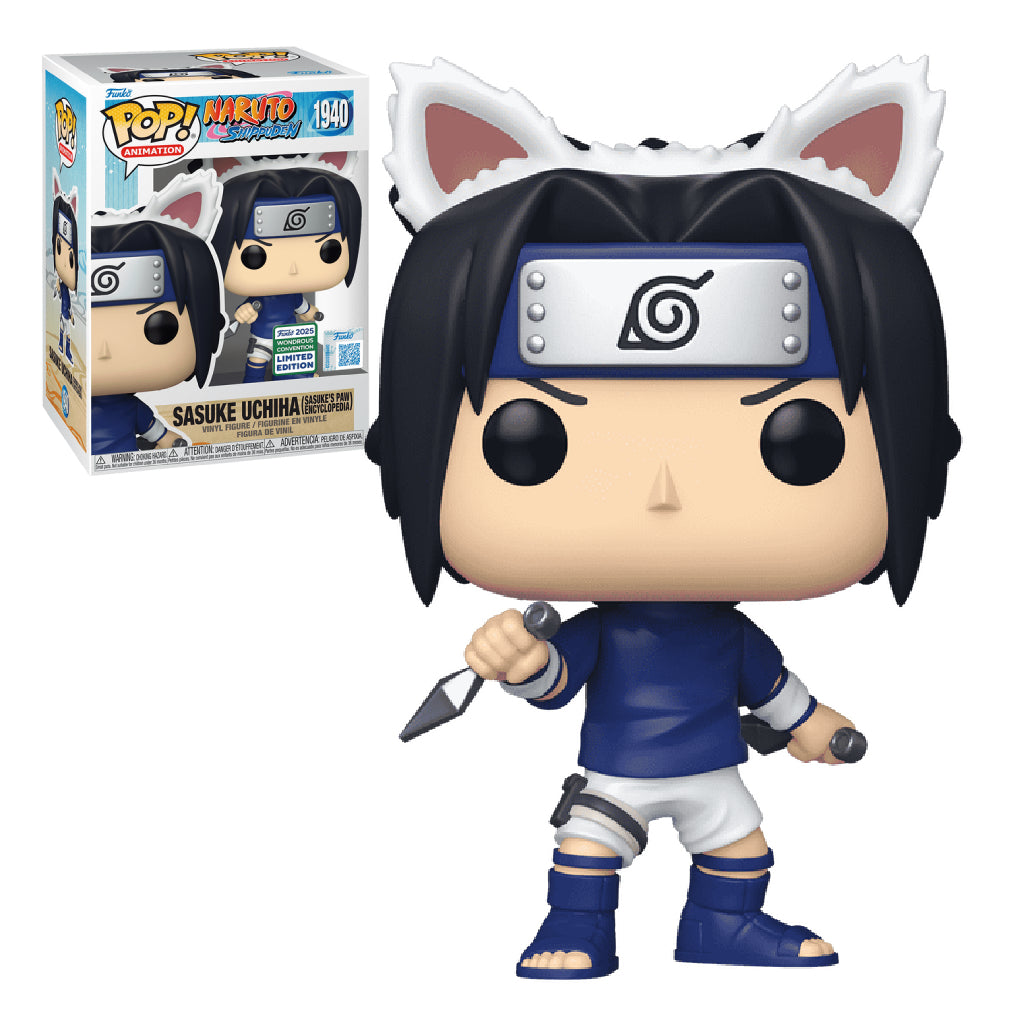 FUNKO POP ANIME NARUTO SHIPPUDEN SASUKE UCHIHA (SASUKES PAW ENCYCLOPEDIA) 1940