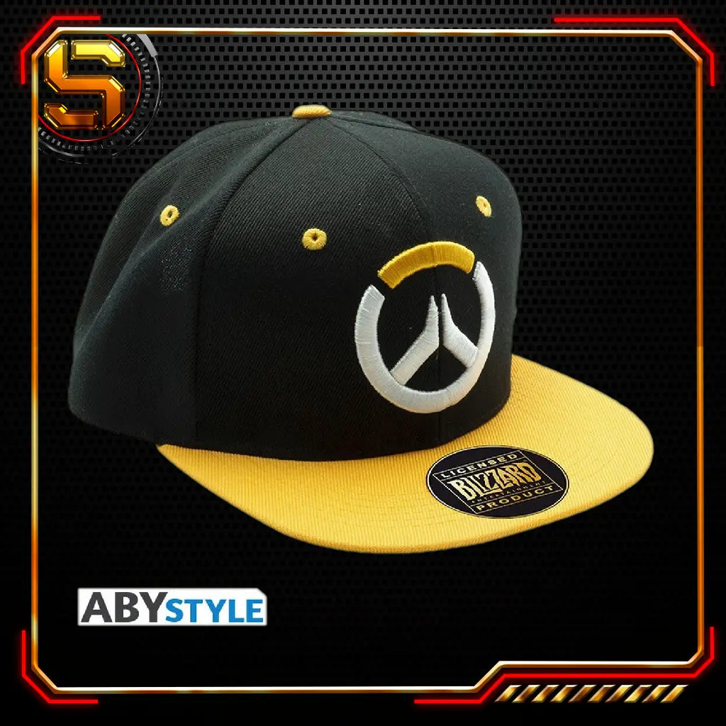 ABYSSE CAP GAMES OVERWATCH LOGO BLACK AND ORANGE SNAPBACK CAP