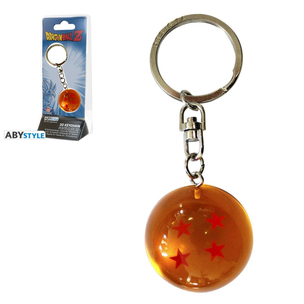 ABYSSE KEYCHAIN ANIME DRAGON BALL Z 4 STAR DRAGON BALL 3D KEYCHAIN