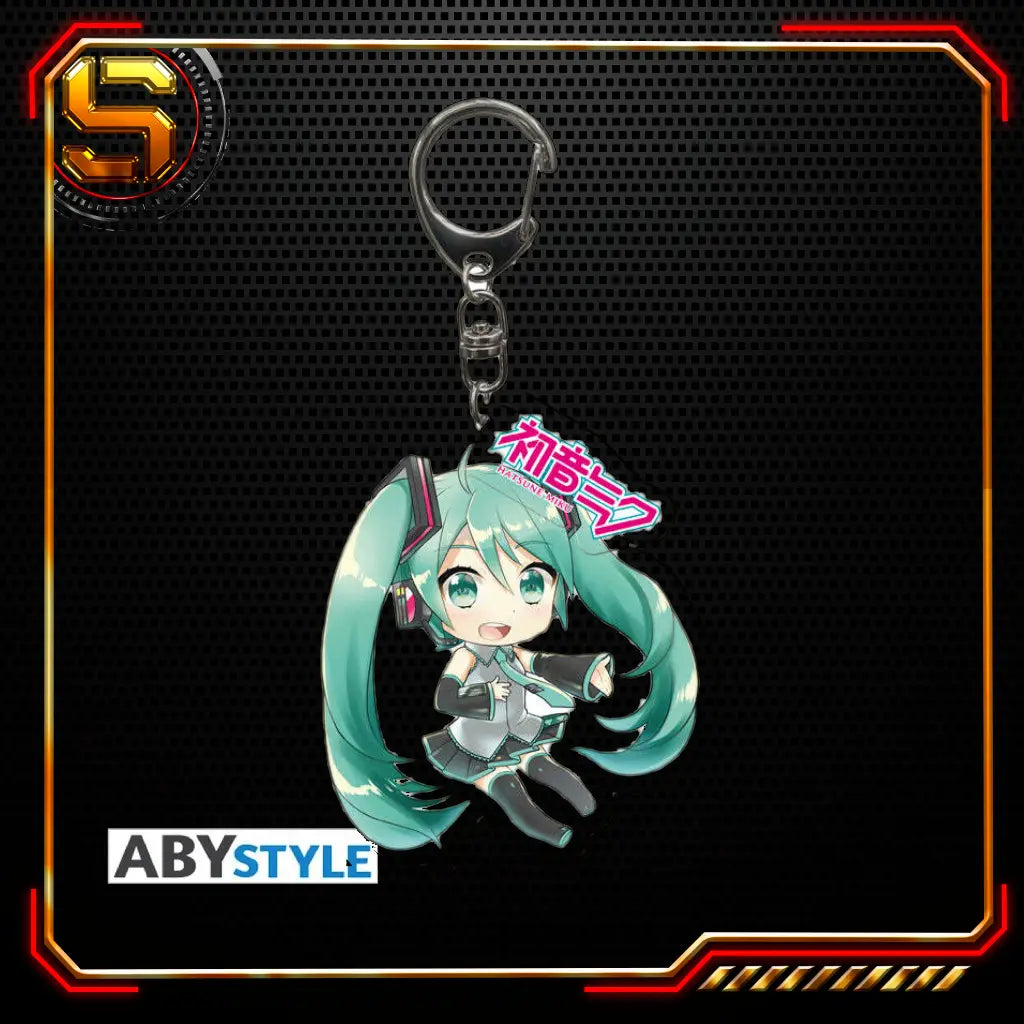 ABYSSE KEYCHAIN VOCALOID HATSUNE MIKU HATSUNE MIKU WITH CHARM ACRYL KEYCHAIN