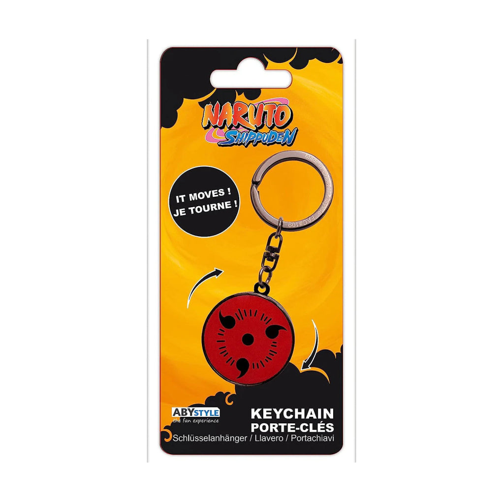 ABYSSE KEYCHAIN NARUTO SHIPPUDEN MOVING SHARINGAN KEYCHAIN