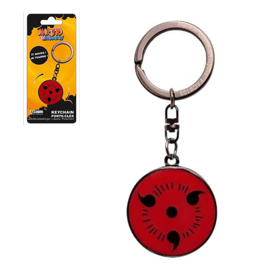 ABYSSE KEYCHAIN NARUTO SHIPPUDEN MOVING SHARINGAN KEYCHAIN