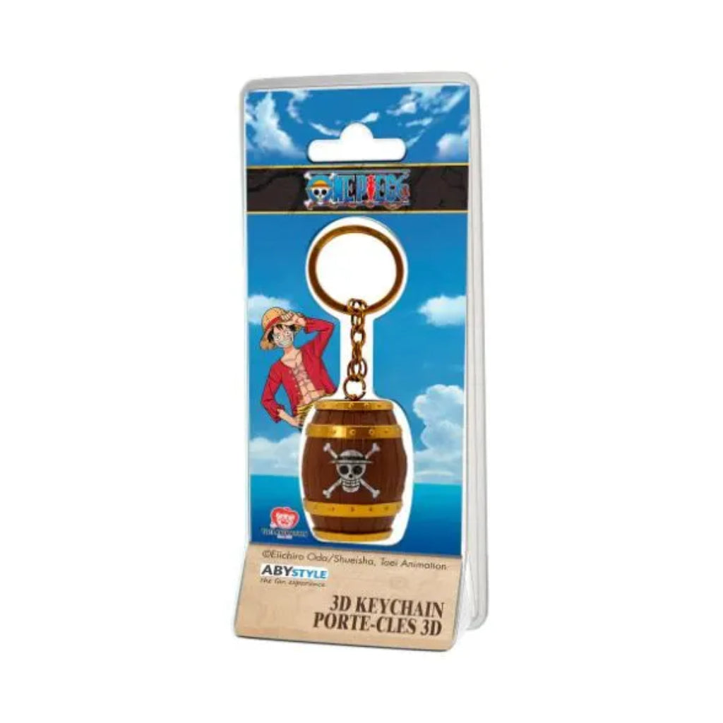 ABYSSE KEYCHAIN ANIME ONE PIECE BARREL 3D KEYCHAIN