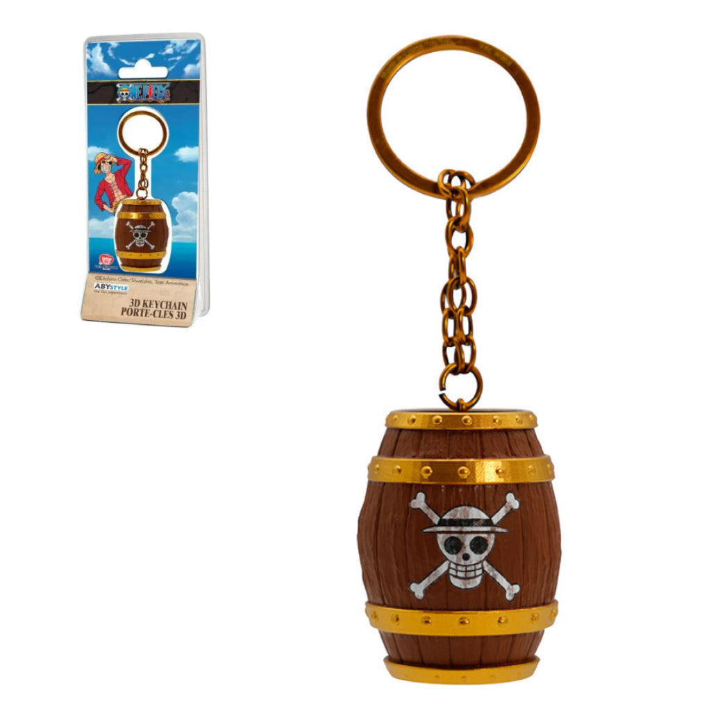 ABYSSE KEYCHAIN ANIME ONE PIECE BARREL 3D KEYCHAIN
