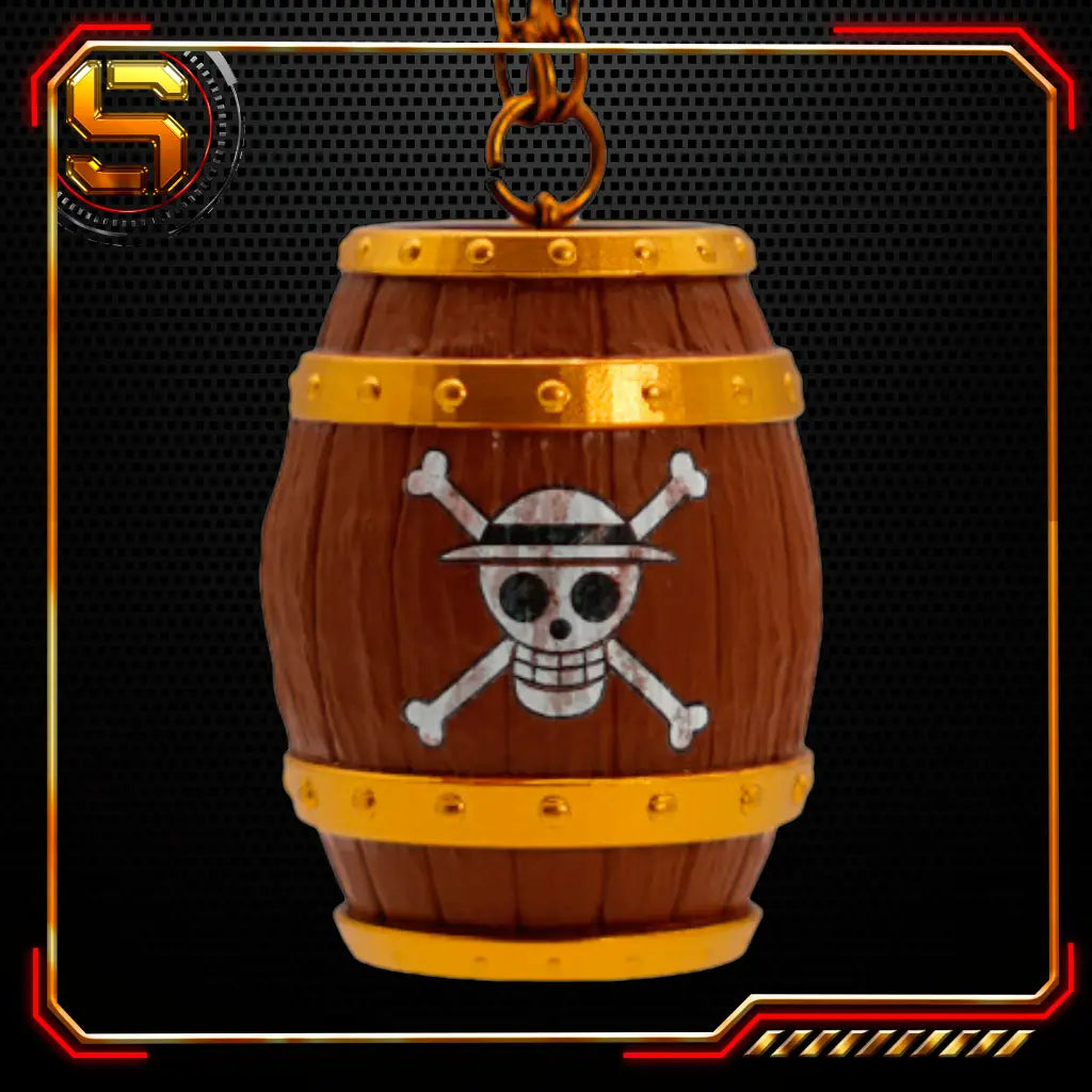ABYSSE KEYCHAIN ANIME ONE PIECE BARREL 3D KEYCHAIN