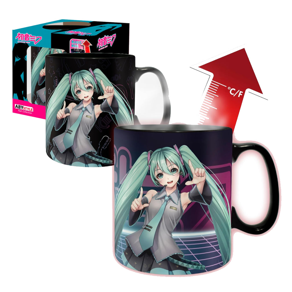 ABYSSE MUG VOCALOID HATSUNE MIKU 460 ML HEAT CHANGE MUG