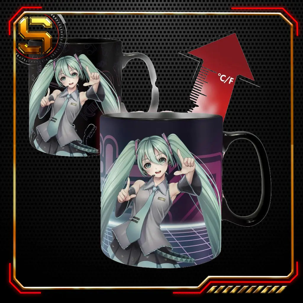 ABYSSE MUG VOCALOID HATSUNE MIKU 460 ML HEAT CHANGE MUG