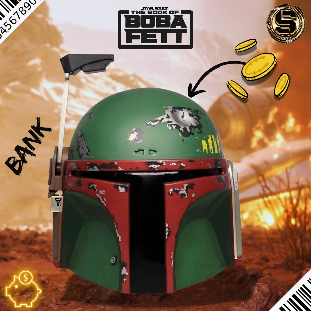 MONOGRAM STAR WARS BOBA FETT HELMET BANK