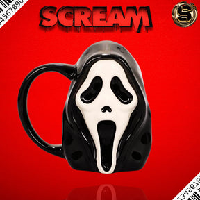 BIOWORLD SCREAM GHOSTFACE SCULPTED CERAMIC 16 OZ MUG