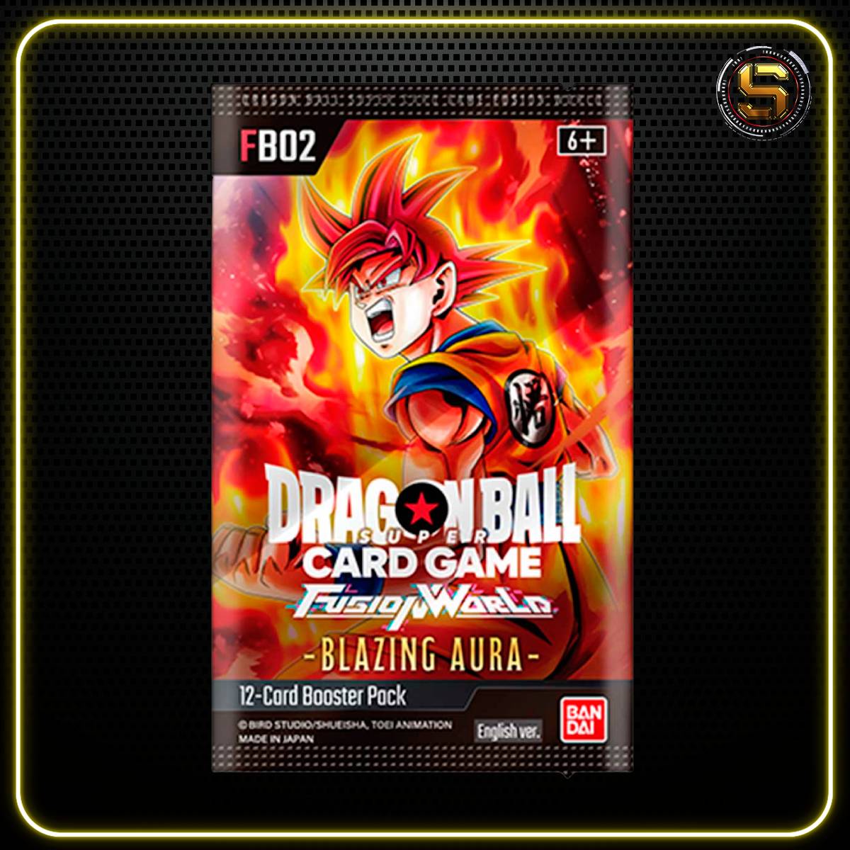 BANDAI DRAGON BALL SUPER CARD GAME FUSION WORLD BLAZING AURA BOOSTER 02