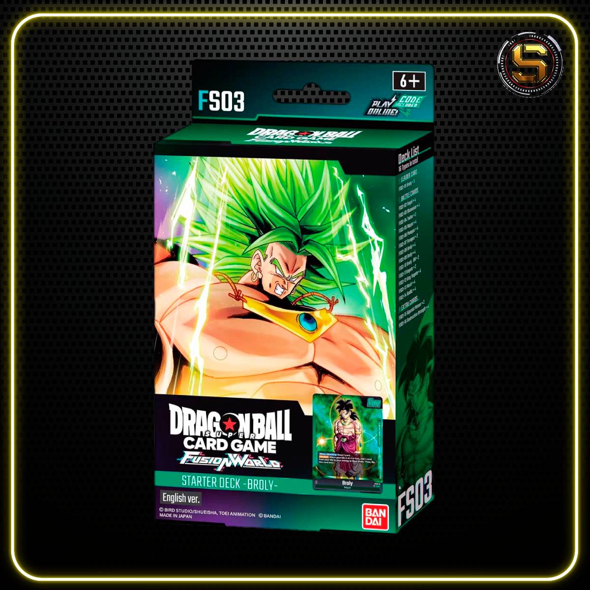 BANDAI DRAGON BALL SUPER CARD GAME FUSION WORLD BROLY STARTER DECK