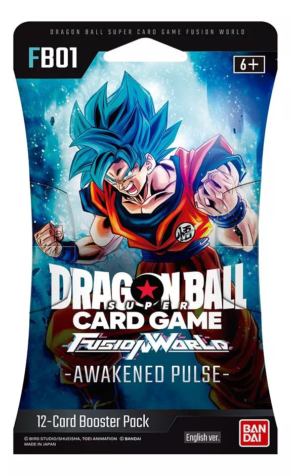 BANDAI DRAGON BALL SUPER CARD GAME FUSION WORLD AWAKEND PULSE BOOSTER 01