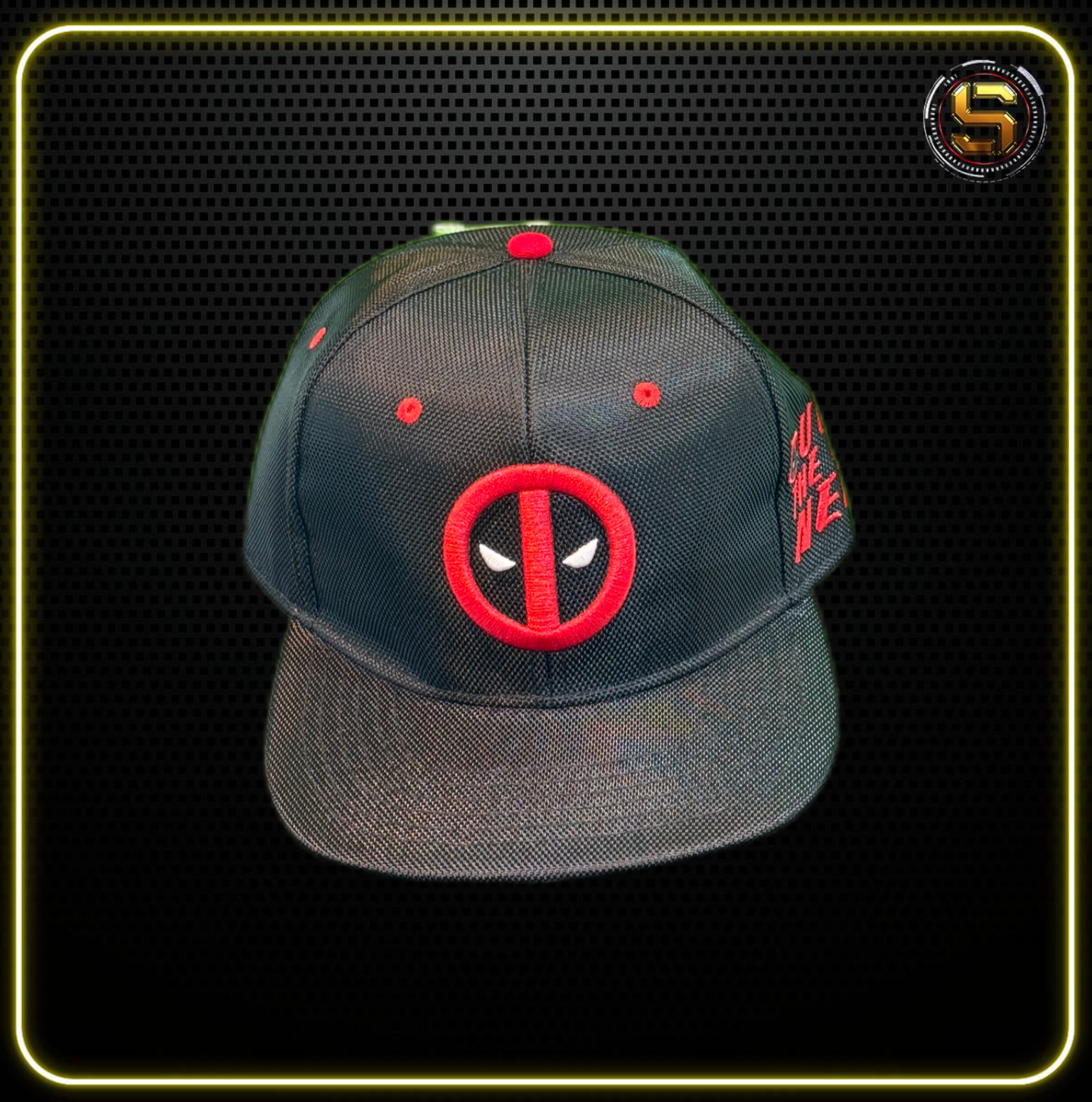 CONE GORRA MARVEL DEADPOOL 3D EMB DYE SUB NYLON FLAT VISOR