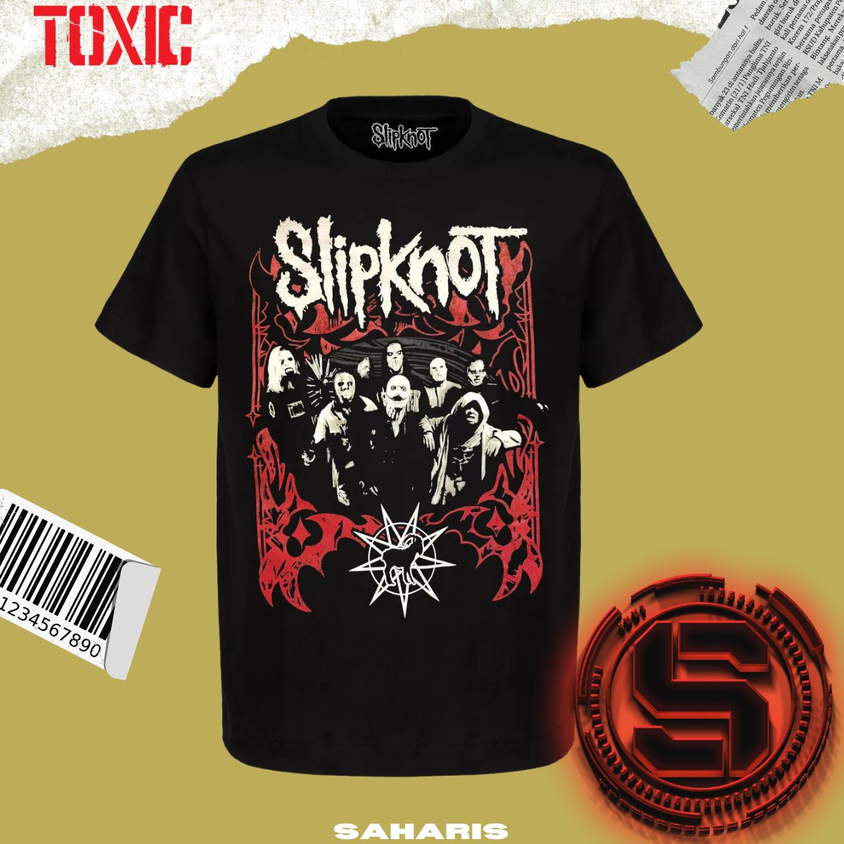 TOXIC PLAYERA ROCKS SLIPKNOT INTEGRANTES