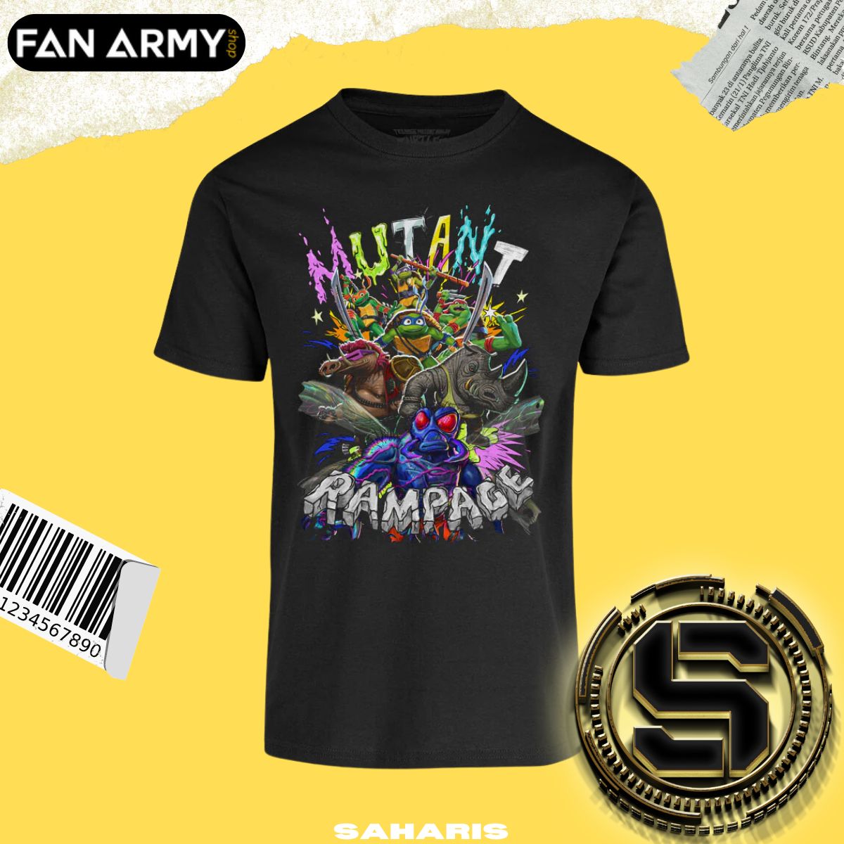 FAN ARMY PLAYERA TORTUGAS NINJA RAMPAGE