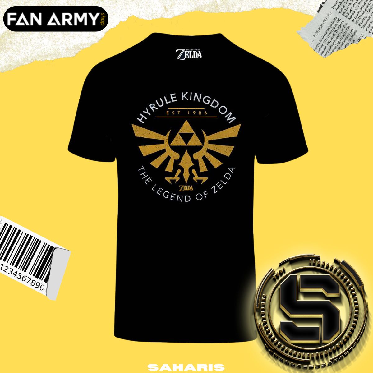 FAN ARMY PLAYERA NINTENDO HYRULE KINGDOM