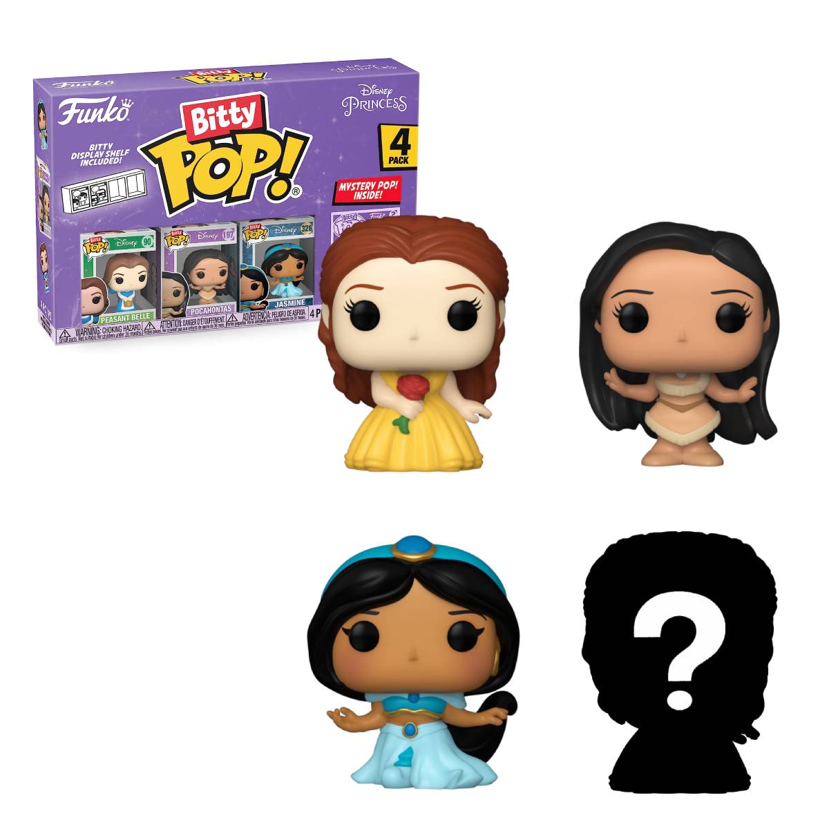 FUNKO BITTY POP DISNEY BEAUTY AND THE BEAST BELLE 4PK