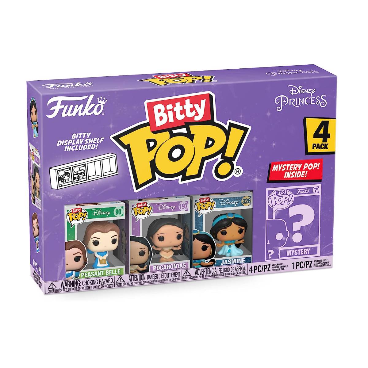 FUNKO BITTY POP DISNEY BEAUTY AND THE BEAST BELLE 4PK