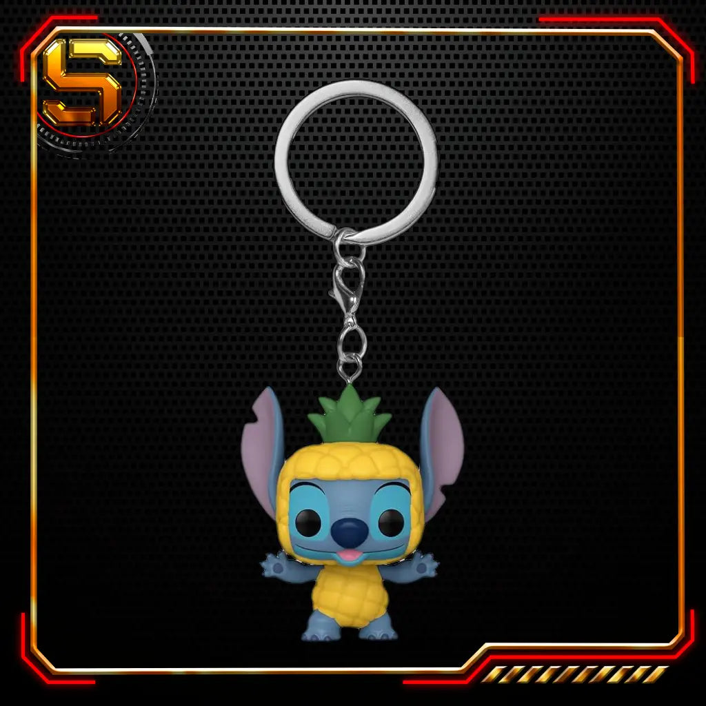 FUNKO KEYCHAIN DISNEY LILO AND STITCH STITCH AS PINEAPPLE