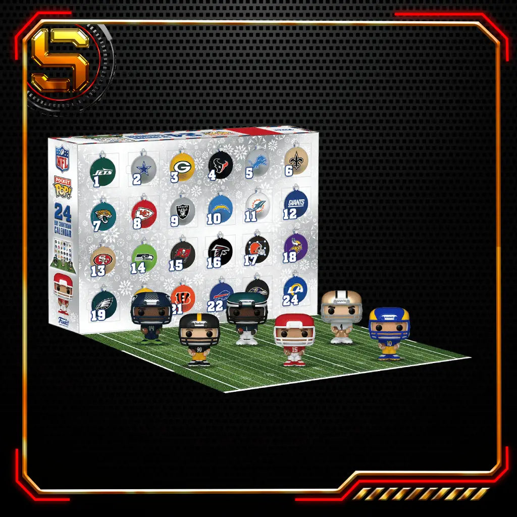 FUNKO POP ADVENT CALENDAR FOOTBALL NFL 24 DAY COUNTDOWN CALENDAR