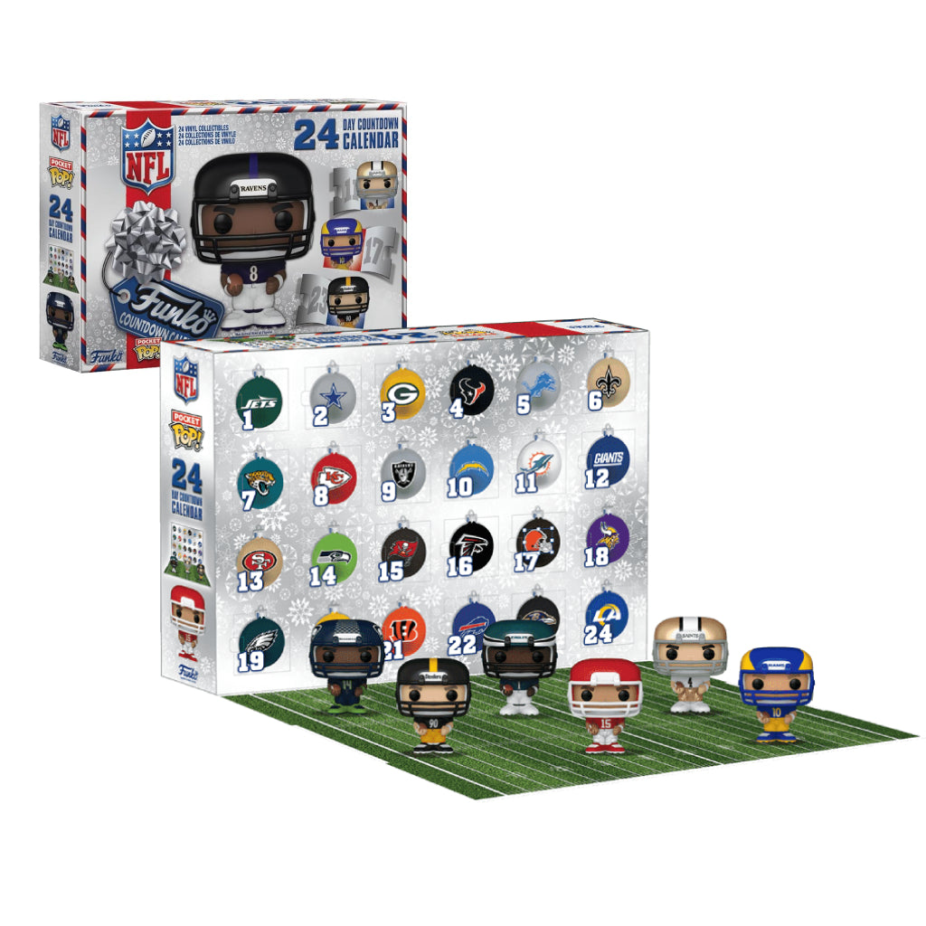 FUNKO POP ADVENT CALENDAR FOOTBALL NFL 24 DAY COUNTDOWN CALENDAR