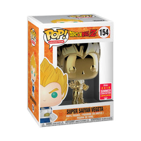 FUNKO POP ANIME DRAGONBALL Z SUPER SAIYAN VEGETA GOLD SDCC 2018