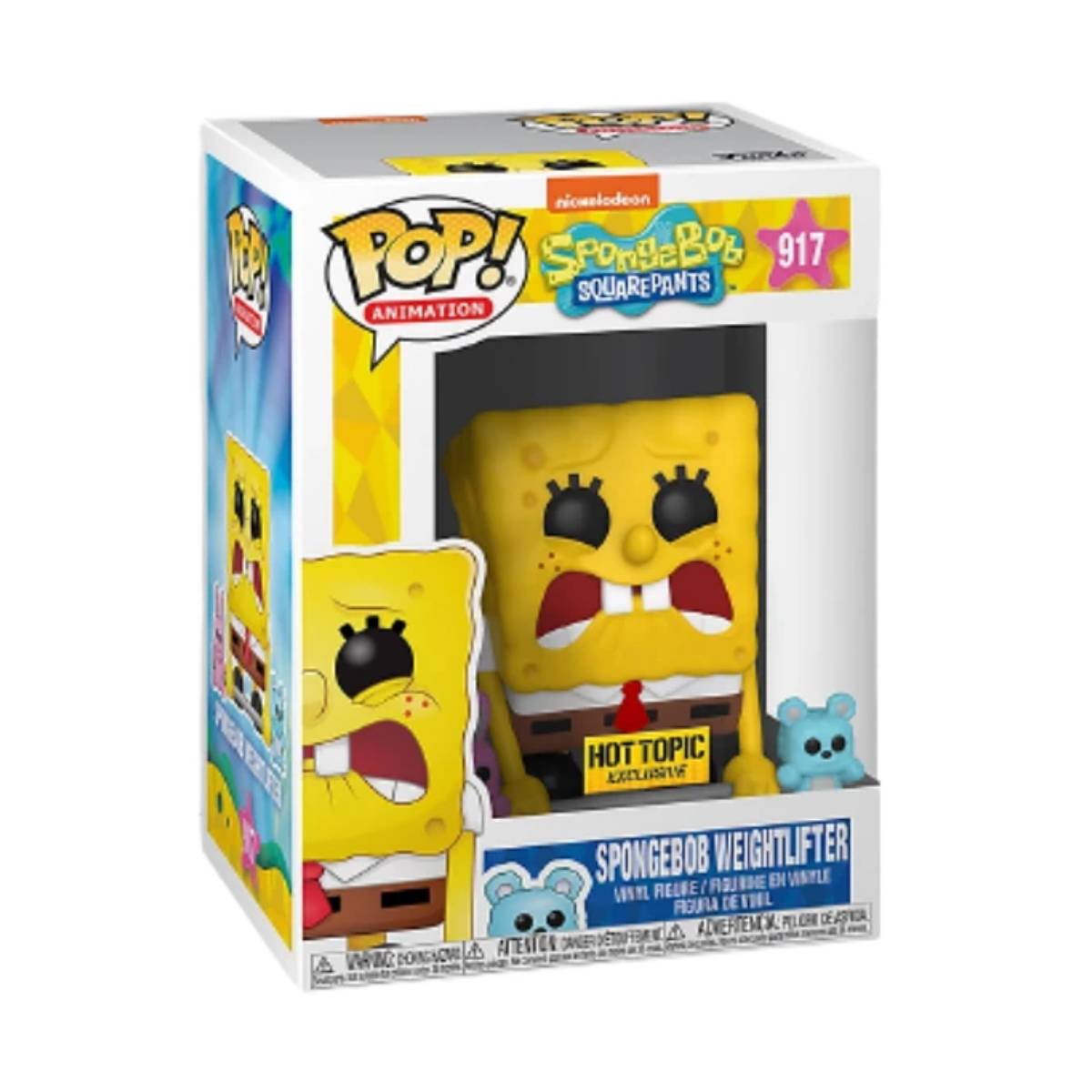 FUNKO POP ANIMATION SPONGEBOB SQUAREPANTS SPONGEBOB WEIGHTLIFTER 917