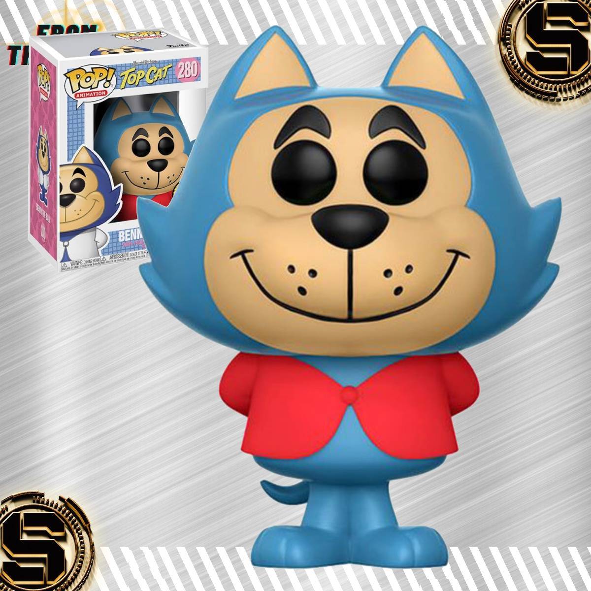 FUNKO POP ANIMATION TOP CAT BENNY THE BALL 280 CHASE