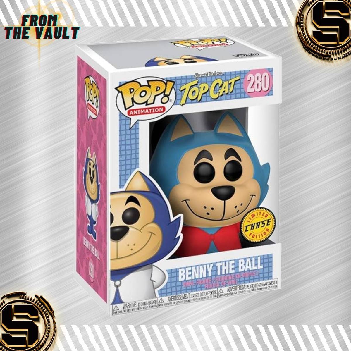 FUNKO POP ANIMATION TOP CAT BENNY THE BALL 280 CHASE