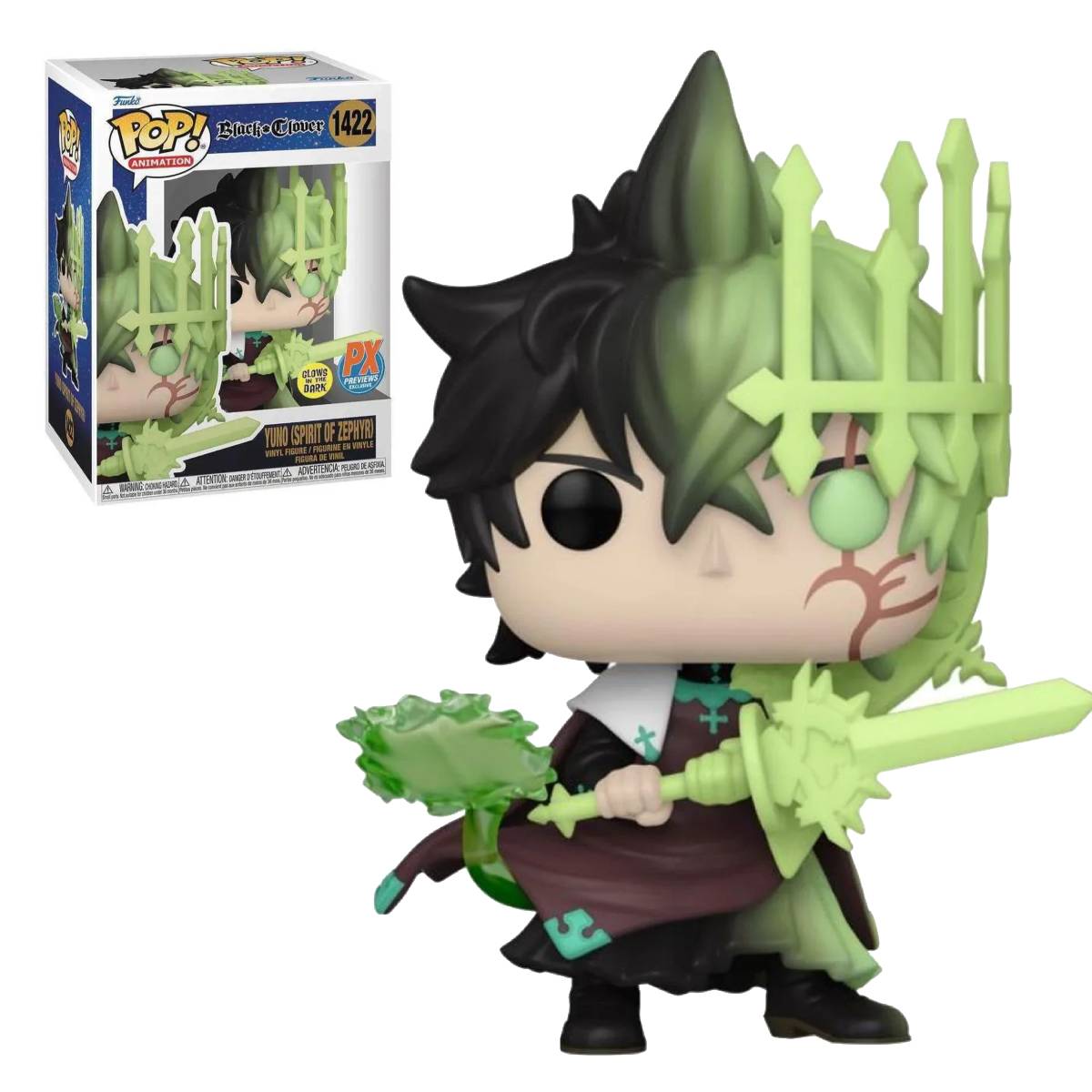 FUNKO POP ANIME BLACK CLOVER YUNO SPIRIT OF ZEPHYR 1422 GW