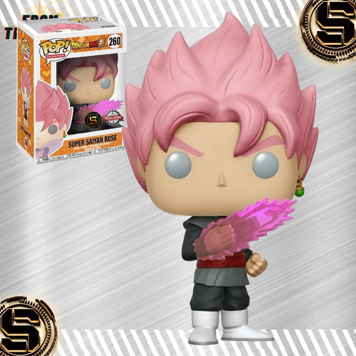 FUNKO POP ANIME DRAGON BALL SUPER SUPER SAIYAN ROSE 260 EXCLUSIVO SAHARIS