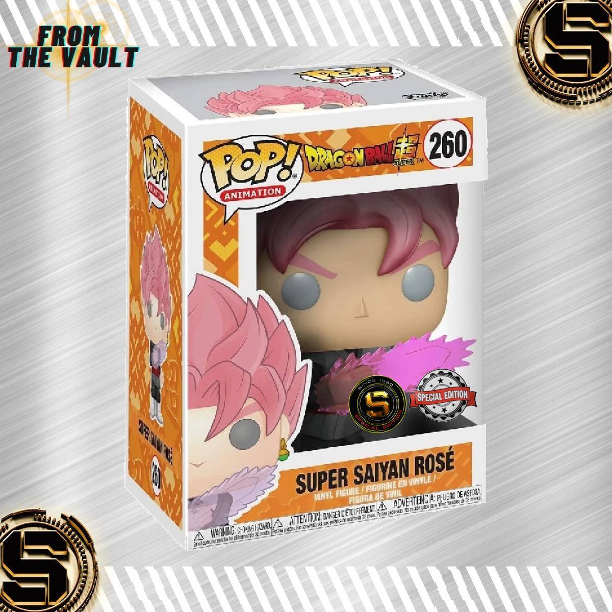FUNKO POP ANIME DRAGON BALL SUPER SUPER SAIYAN ROSE 260 EXCLUSIVO SAHARIS