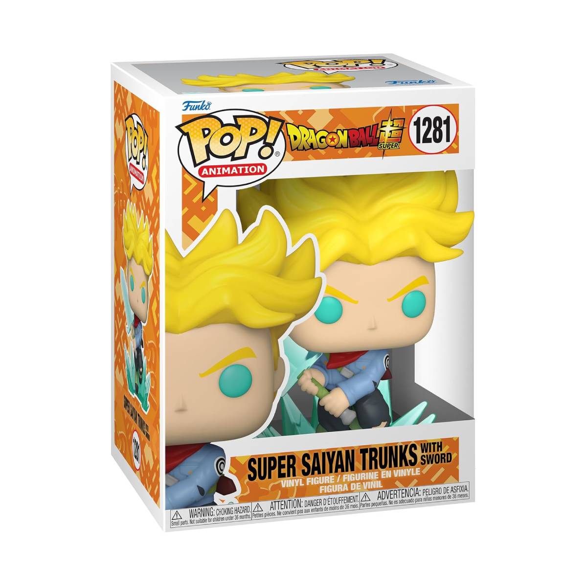 FUNKO POP ANIME DRAGON BALL SUPER SUPER SAIYAN TRUNKS  WITH SWORD 1281