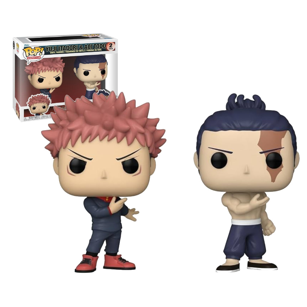 FUNKO POP ANIME JUJUTSU KAISEN YUJI ITADORI AND AOI TODO 2PK