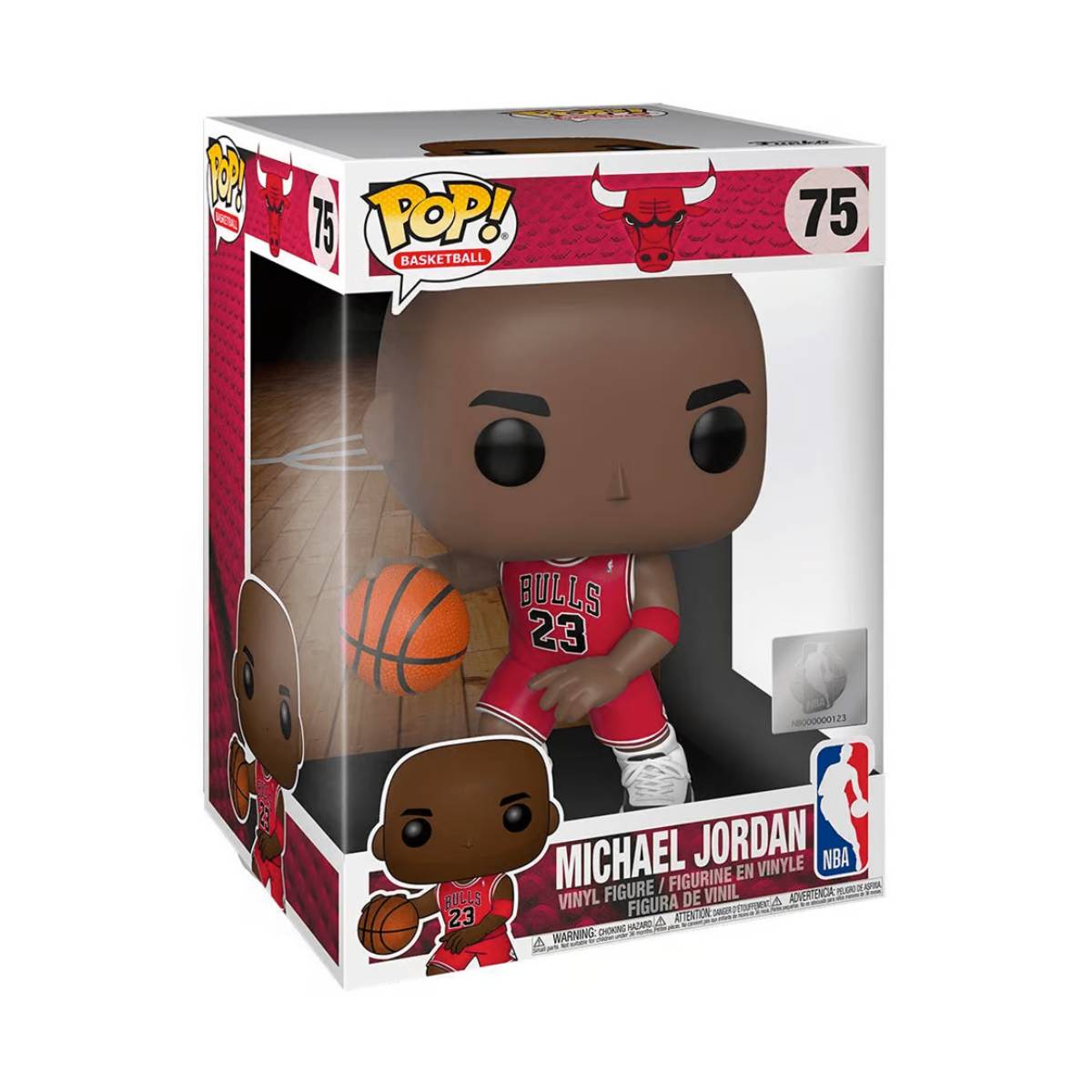 FUNKO POP BASKETBALL NBA BULLS MICHAEL JORDAN JUMBO 75