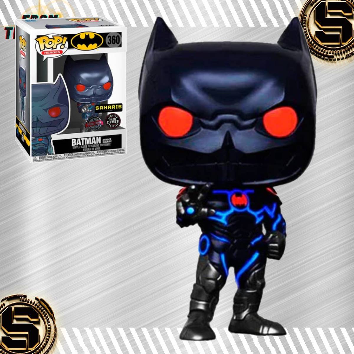 FUNKO POP HEROES DC BATMAN MURDER MACHINE 360 CHASE EXCLUSIVO SAHARIS