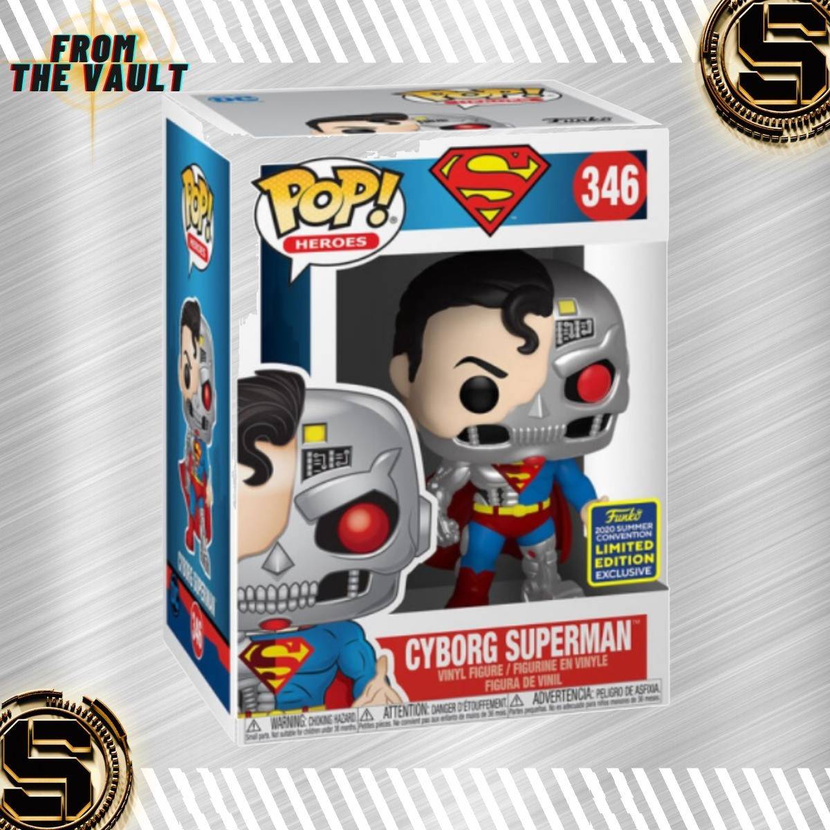 FUNKO POP DC CYBORG SUPERMAN 346 EXCLUSIVO SAHARIS