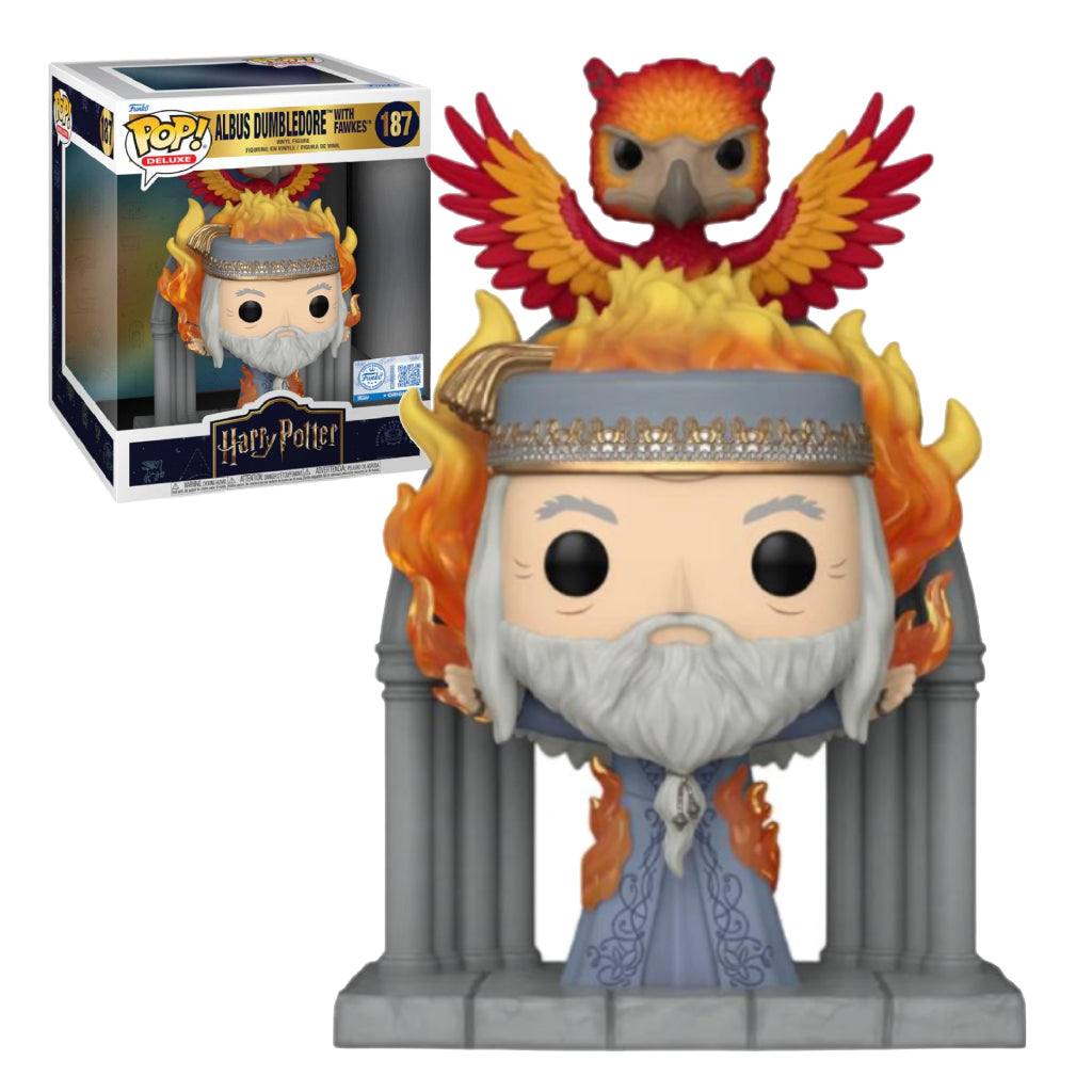 FUNKO POP DELUXE HARRY POTTER ALBUS DUMBLEDORE WITH FAWKES 187