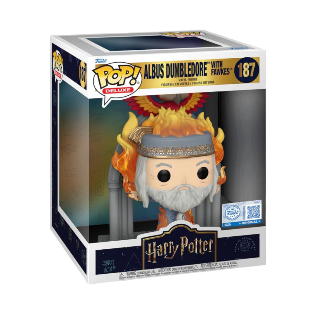 FUNKO POP DELUXE HARRY POTTER ALBUS DUMBLEDORE WITH FAWKES 187