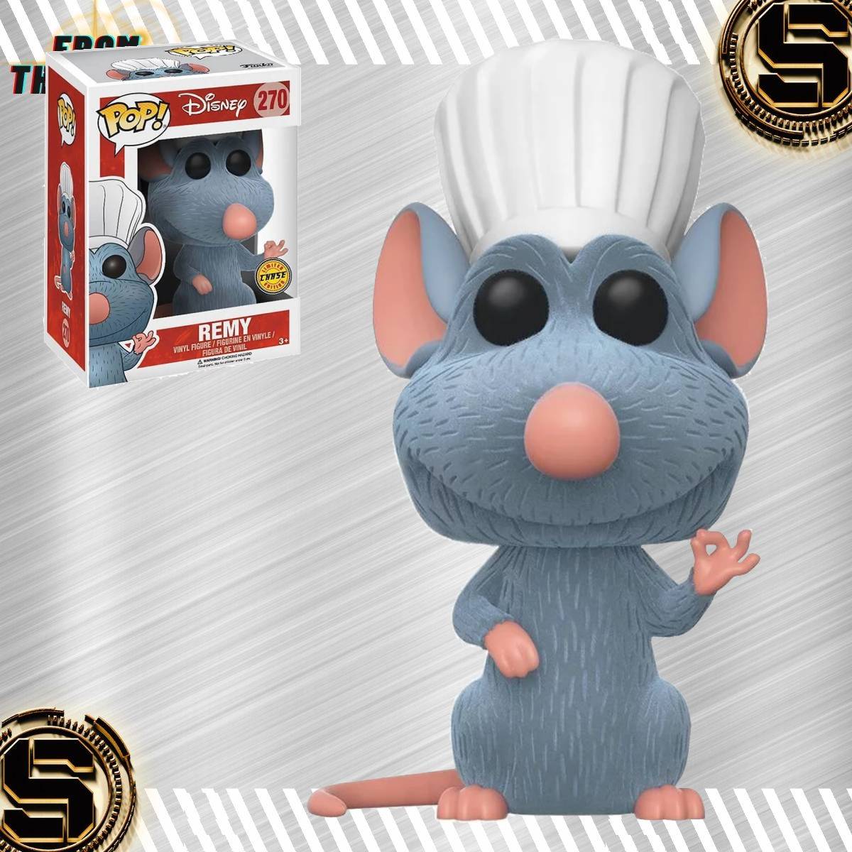 FUNKO POP DISNEY RATATOUILLE REMY 270 FLOCKED CHASE