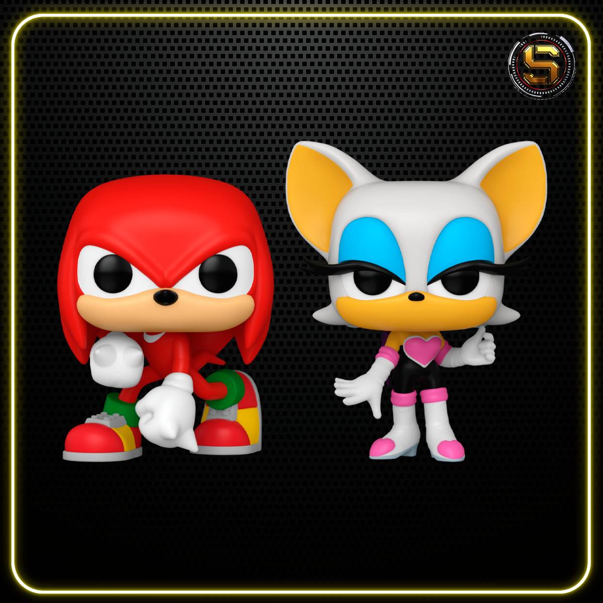 FUNKO POP GAMES SONIC THE HEDGEHOG KNUCKLES AND ROUGE 2 PACK