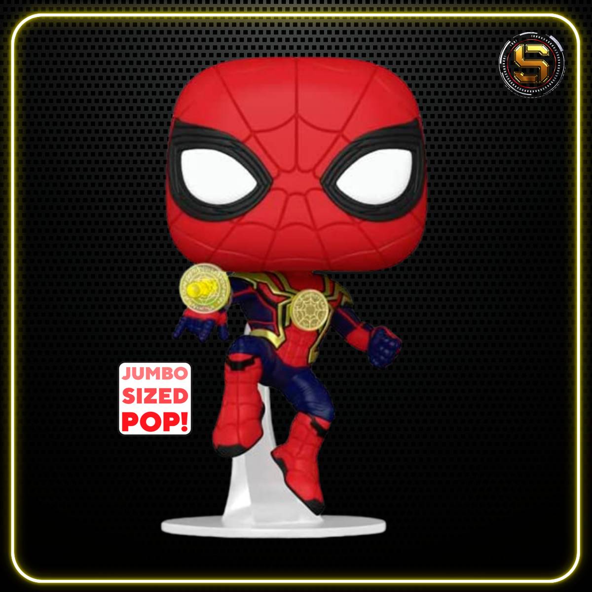 FUNKO POP JUMBO MARVEL STUDIOS SPIDERMAN NO WAY HOME SPIDERMAN INTEGRATED SUIT 978