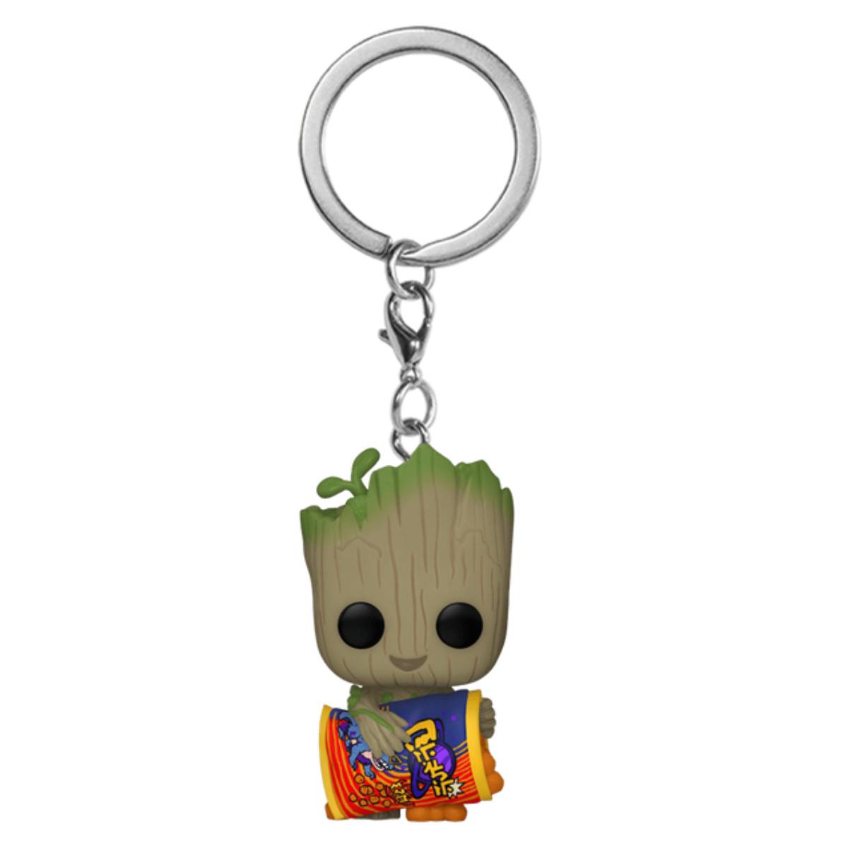 FUNKO KEYCHAIN MARVEL STUDIO I AM GROOT GROOT WITH CHEESE PUFFS