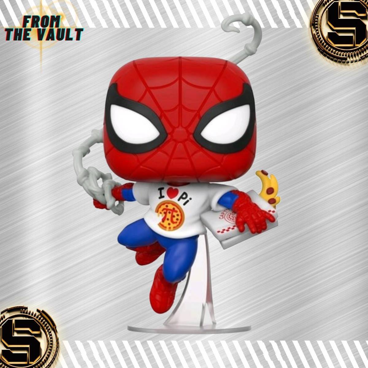 FUNKO POP MARVEL SPIDERMAN I LOVE PIZZA 672 EXCLUSIVO SAHARIS