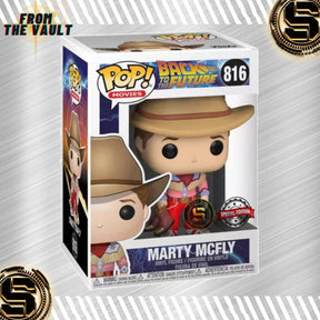 FUNKO POP MOVIES BACK TO THE FUTURE MARTY MCFLY COWBOY 816 EXCLUSIVO SAHARIS