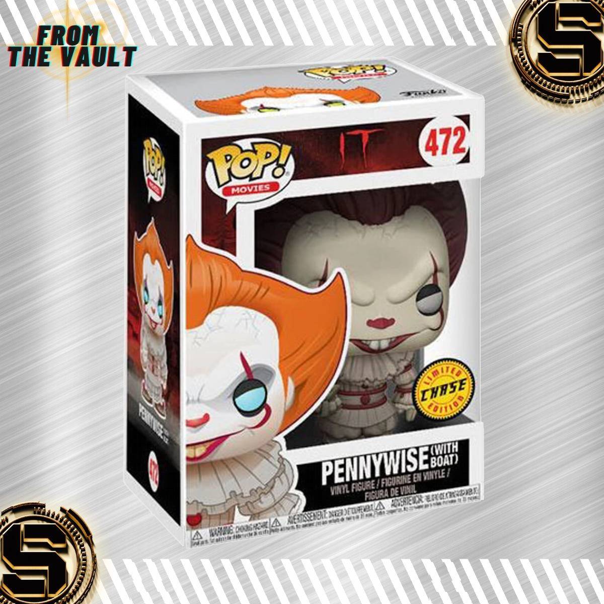 FUNKO POP MOVIES IT PENNYWISE WITH BOAT 472 CHASE