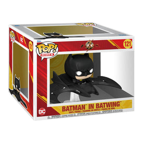 FUNKO POP RIDES DC MOVIES THE FLASH BATMAN IN BATWING 121