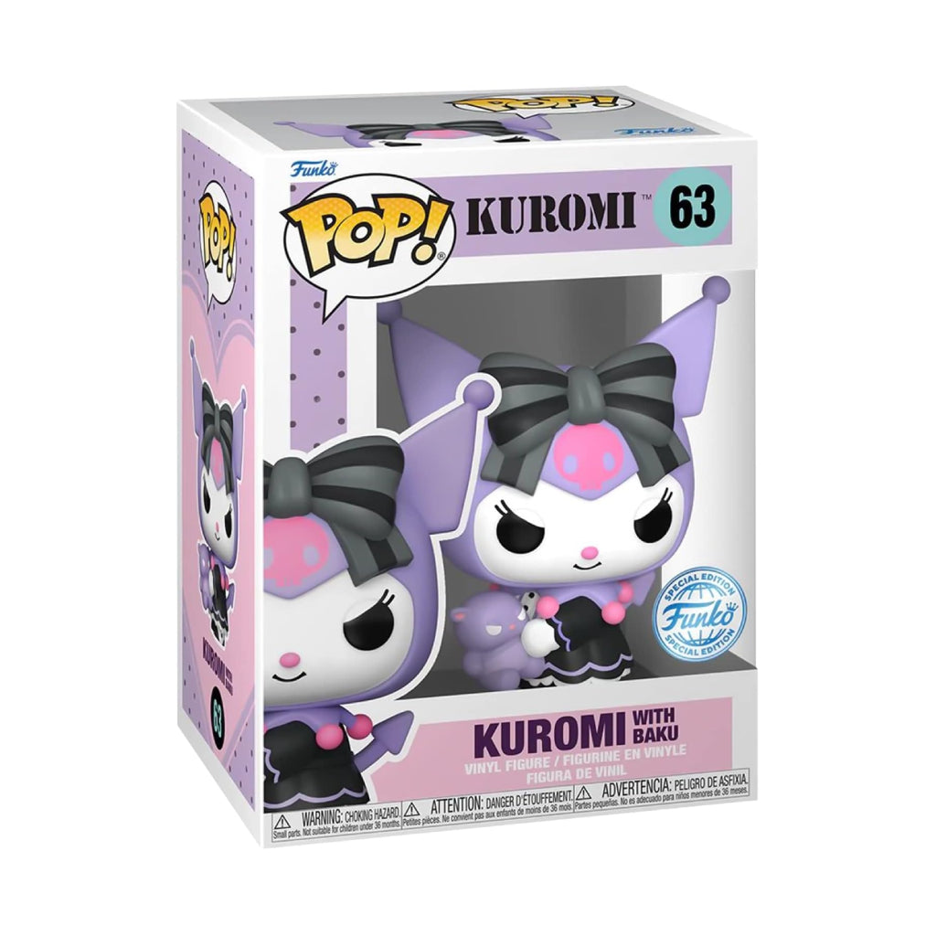 FUNKO POP SANRIO HELLO KITTY AND FRIENDS KUROMI WITH BAKU 63